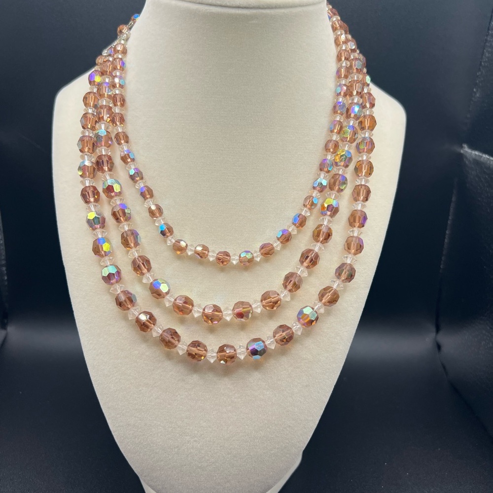 Elegant Multi-Strand Beaded Necklace